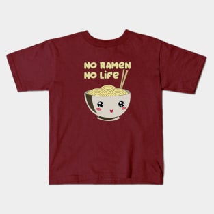 Kawaii Vintage Style Japenese Ramen Cat Kids T-Shirt